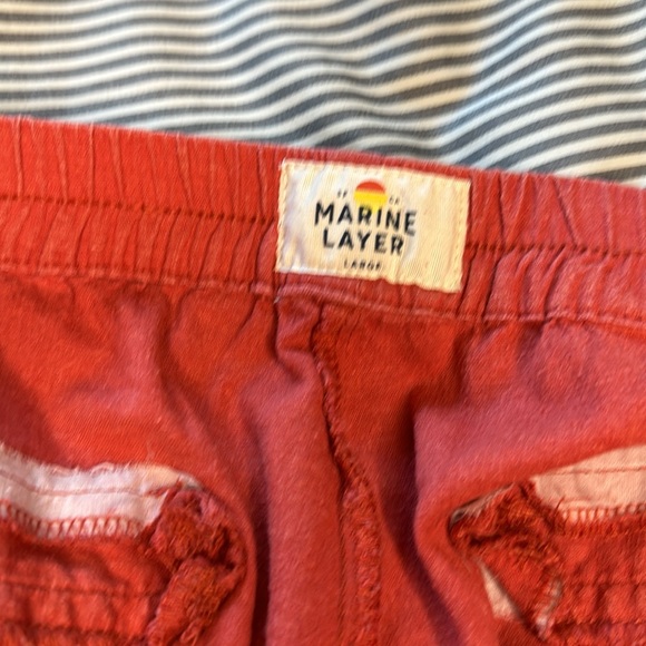 Marine Layer Allison Pant in Cherry Red Size L - Picture 7 of 7
